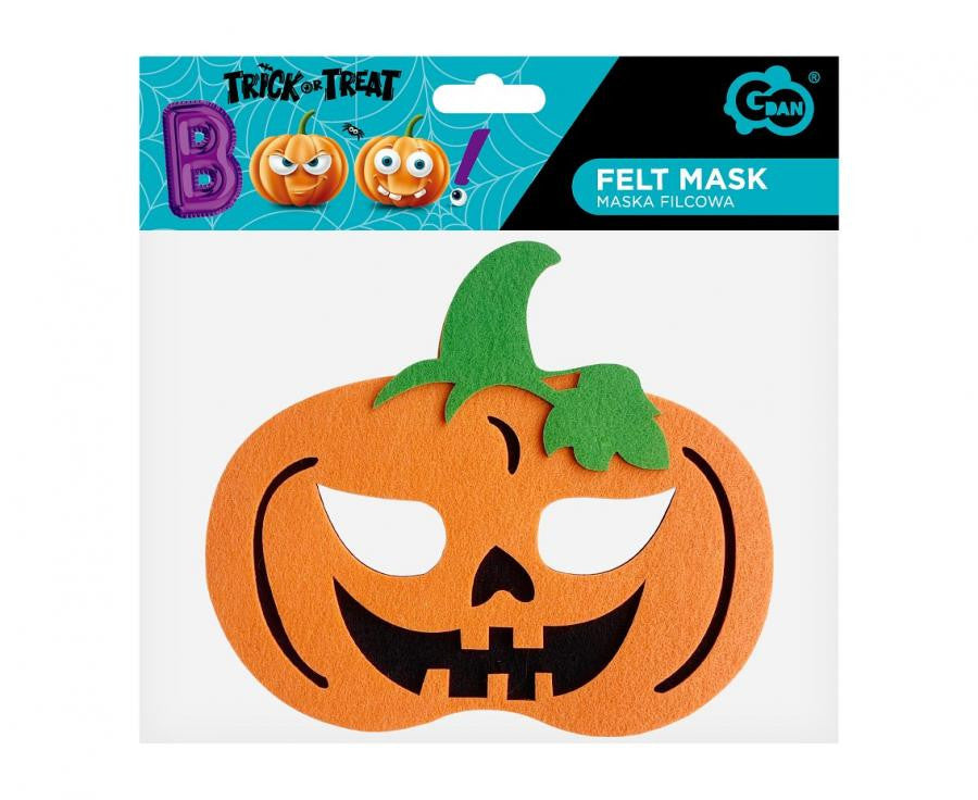 Scary Pumpkin, Tök filc maszk 18 cm