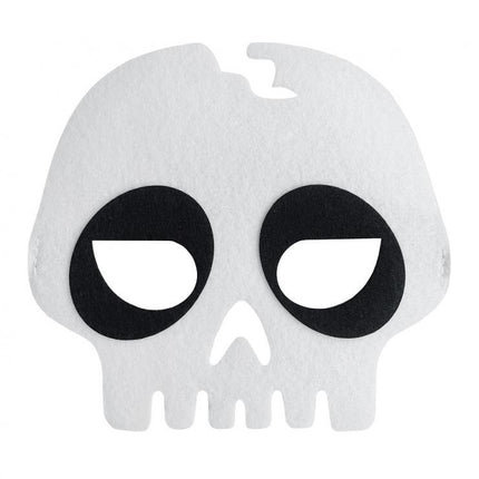 Koponya White filc maszk 18 cm