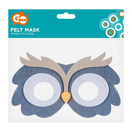 Bagoly Owl filc maszk 18 cm