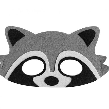 Mosómedve Raccoon filc maszk 18 cm