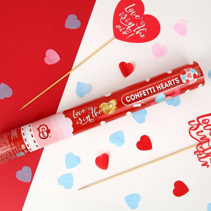 Szerelem Love is in the air konfetti kilövő 40 cm