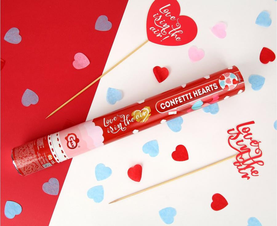 Szerelem Love is in the air konfetti kilövő 40 cm