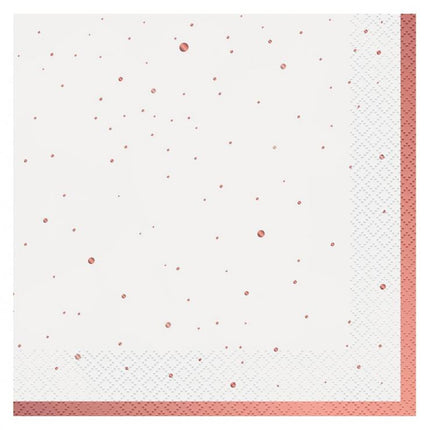 Rózsaszín Rose Gold Celebrate szalvéta 20 db-os 33x33 cm