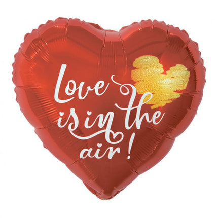 Szerelem Love Is In The Air fólia lufi 37 cm