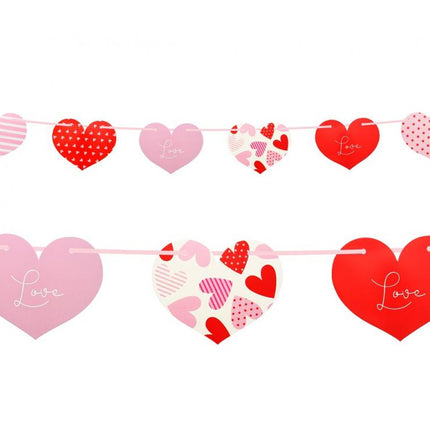 Szerelem Hearts Happy Birthday felirat 200 cm