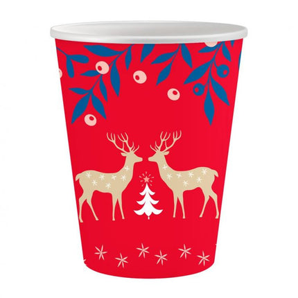 Karácsonyi Let It Snow papír pohár 6 db-os 250 ml