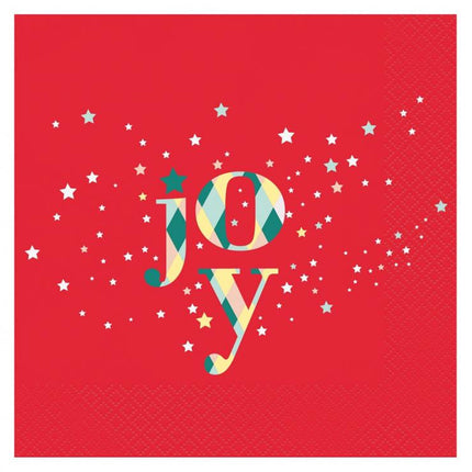 Karácsonyi Red Joy szalvéta 20 db-os 33x33 cm