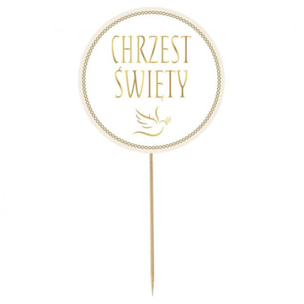 Chrzest Święty torta dekoráció 14 cm