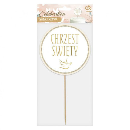 Chrzest Święty torta dekoráció 14 cm