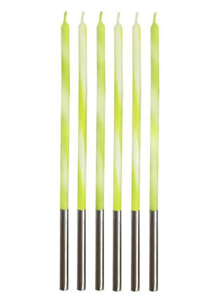 Zöld Candy Lime Green tortagyertya, gyertya szett 6 db-os
