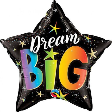 Dream Big Rainbow, Csillag fólia lufi 46 cm