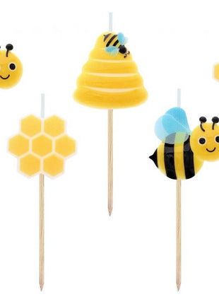 Méhecske Beehive tortagyertya, gyertya szett 5 db-os