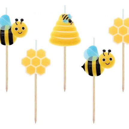 Méhecske Beehive tortagyertya, gyertya szett 5 db-os