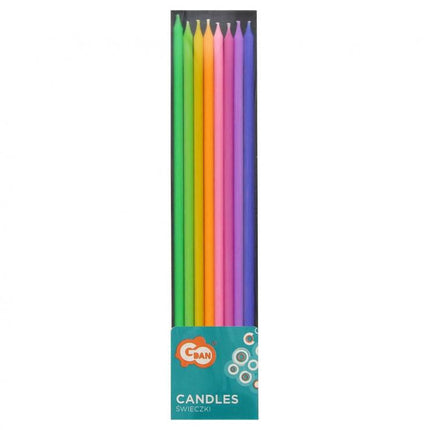 Színes Pastel Mix tortagyertya, gyertya szett 8 db-os
