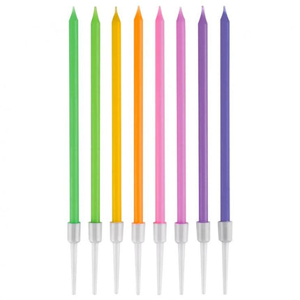 Pastel Mix, Színes tortagyertya, gyertya szett 8 db-os
