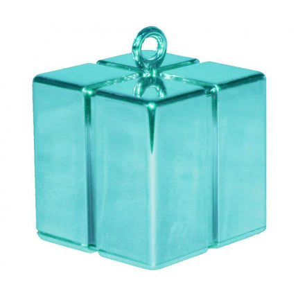 Kék Light Blue ajándékdoboz formájú léggömb, lufi súly