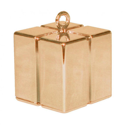 Rose Gold ajándékdoboz formájú léggömb, lufi súly