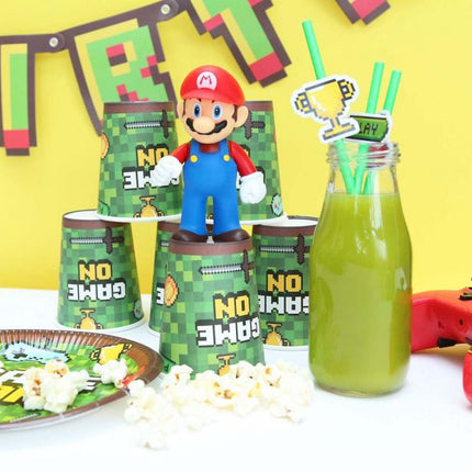 Játék Game On papír szívószál 8 db-os