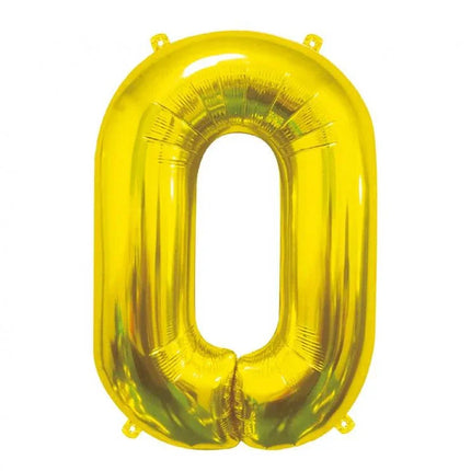 Arany Gold 0-ás szám fólia lufi 85 cm