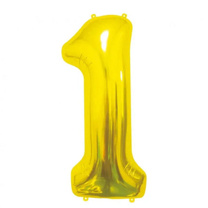 Arany Gold 1-es szám fólia lufi 85 cm