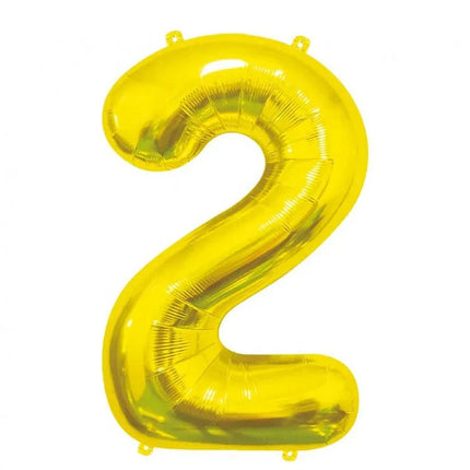 Arany Gold 2-es szám fólia lufi 85 cm
