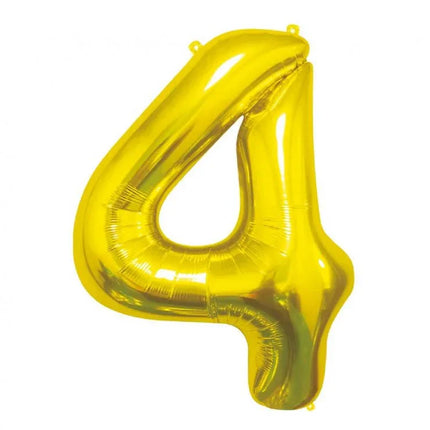 Arany Gold 4-es szám fólia lufi 85 cm