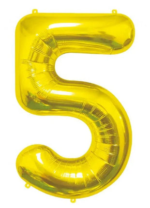 Arany Gold 5-ös szám fólia lufi 85 cm