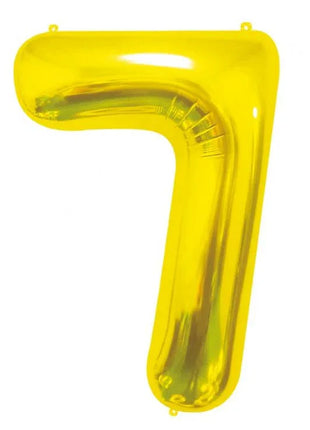 Arany Gold 7-es szám fólia lufi 85 cm