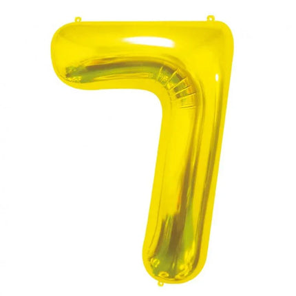Arany Gold 7-es szám fólia lufi 85 cm