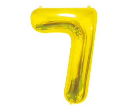 Arany Gold 7-es szám fólia lufi 85 cm