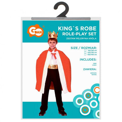 Király King jelmez 130/140 cm