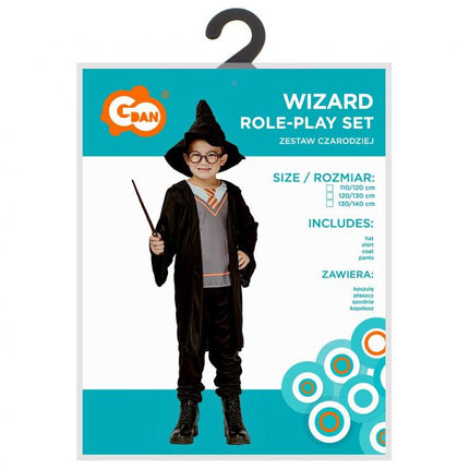 Wizard, Varázsló jelmez 130/140 cm