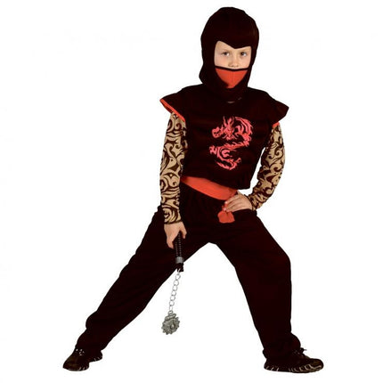 Nindzsa Red Dragon jelmez 120/130 cm
