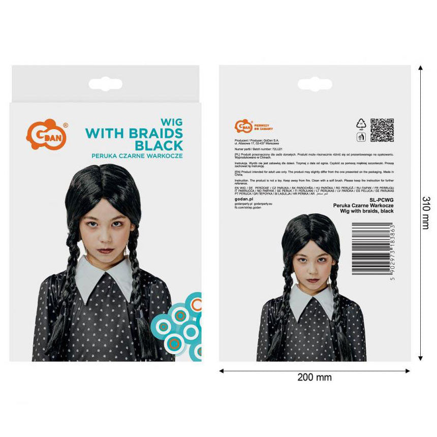 Wednesday Black paróka