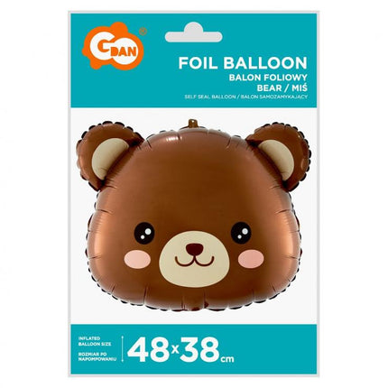 Maci Brown fólia lufi 48 cm