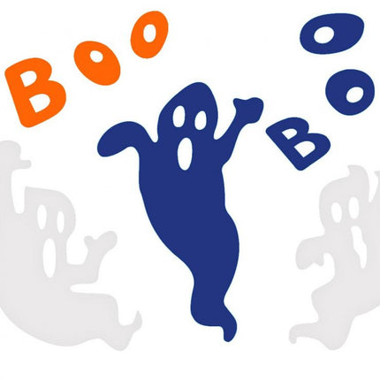 Halloween Boo zselés ablak matrica szett