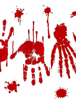 Halloween véres nyomok Bloody ablak matrica szett