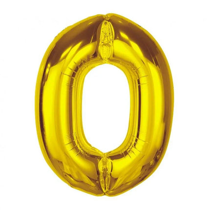 Arany 0-ás Gold szám fólia lufi 92 cm