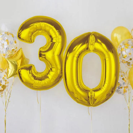 Arany 0-ás Gold szám fólia lufi 92 cm