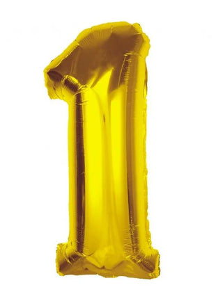 Arany 1-es Gold szám fólia lufi 92 cm