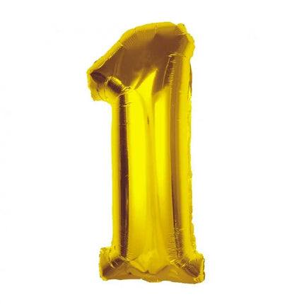 Arany 1-es Gold szám fólia lufi 92 cm