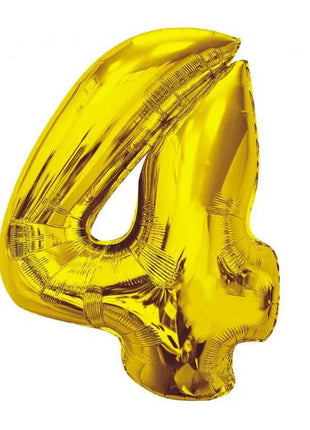 Arany 4-es Gold szám fólia lufi 92 cm