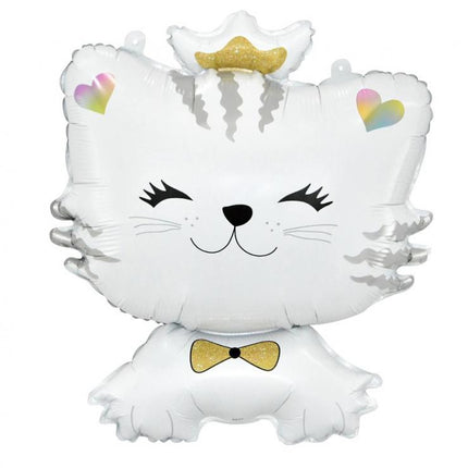 Cicás White fólia lufi 49 cm