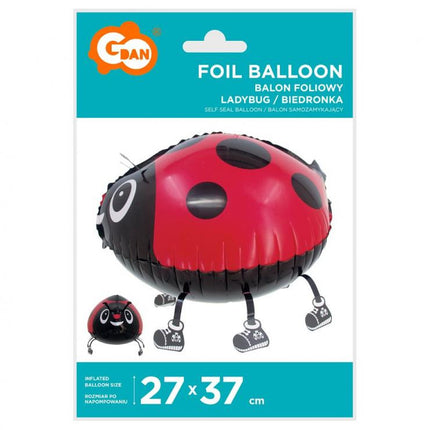 Katicabogár sétáló fólia lufi 37 cm