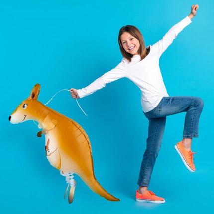 Kenguru Kangaroo sétáló fólia lufi 82 cm