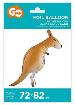 Kenguru Kangaroo sétáló fólia lufi 82 cm