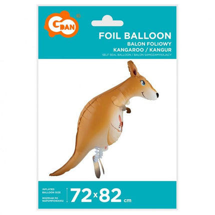 Kenguru Kangaroo sétáló fólia lufi 82 cm