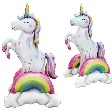 Unikornis 3D Rainbow fólia lufi 94 cm