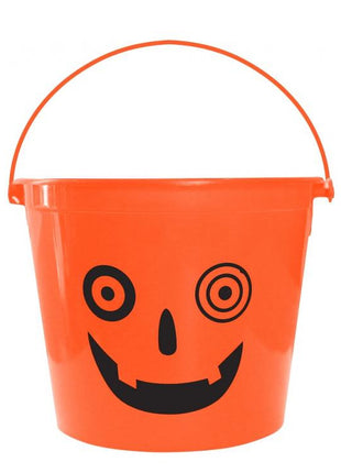 Halloween Tök Crazy cukorka gyűjtő vödör 14,5x11,5 cm