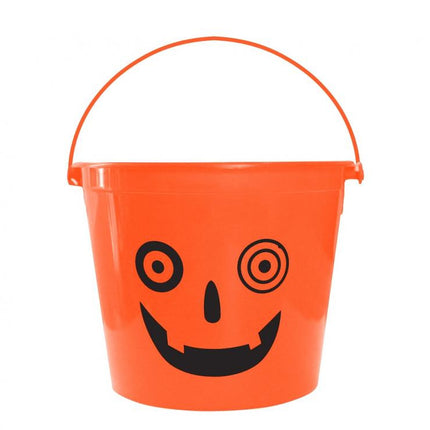 Halloween Tök Crazy cukorka gyűjtő vödör 14,5x11,5 cm